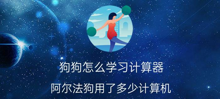 狗狗怎么学习计算器 阿尔法狗用了多少计算机？